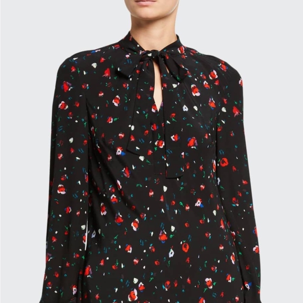 Derek Lam 10 Crosby Floral Bow Blouse